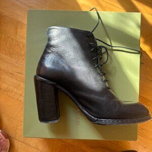Measponte Parigi Black Laced Boots size 38 1/2